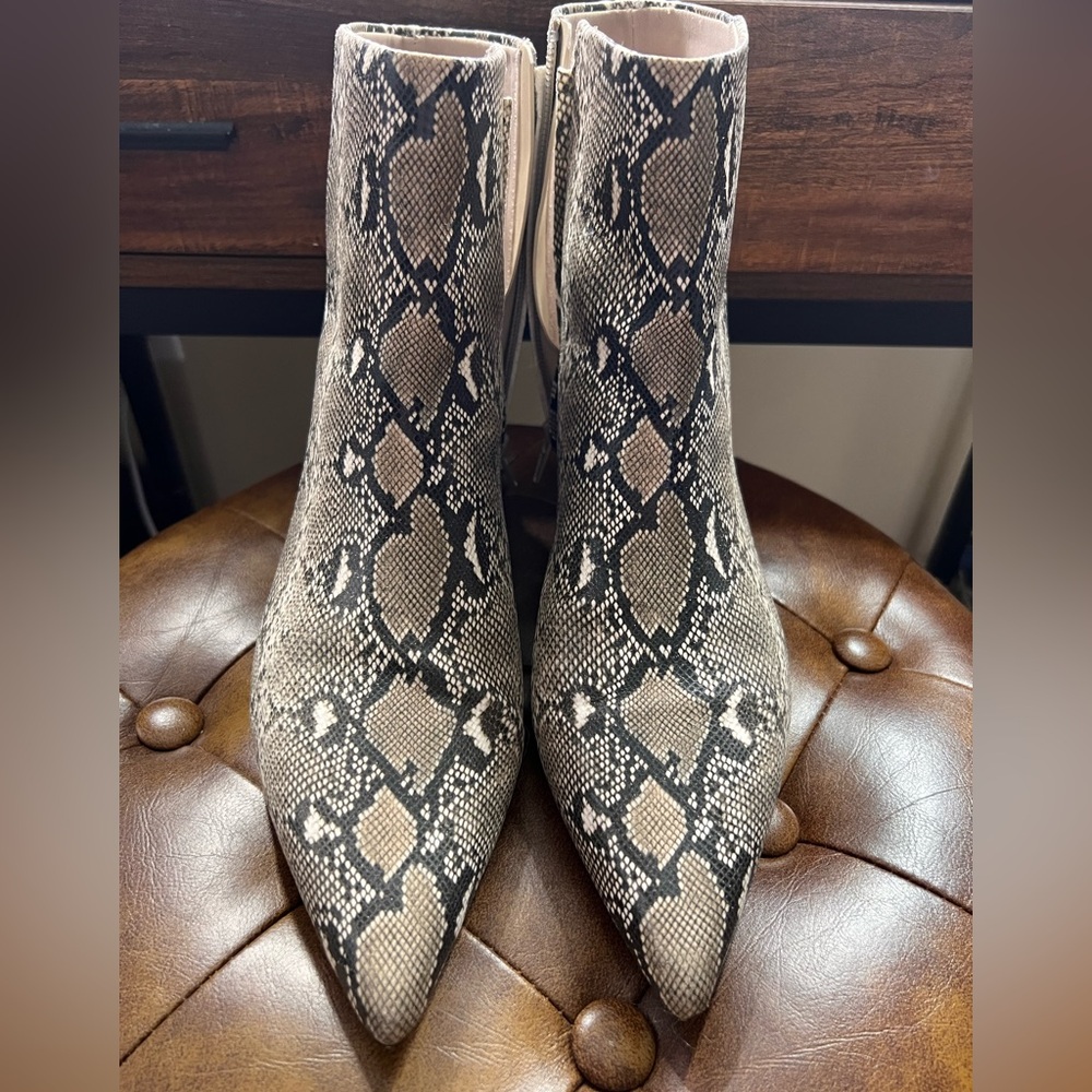 Aldo Snakeskin Ankle Boots